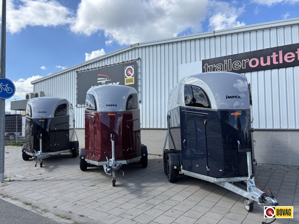 Bij Impex 4x Bockmann Comfort poly zadelkamer alu bodem !!, Nieuw, Polyester, 2-paards trailer