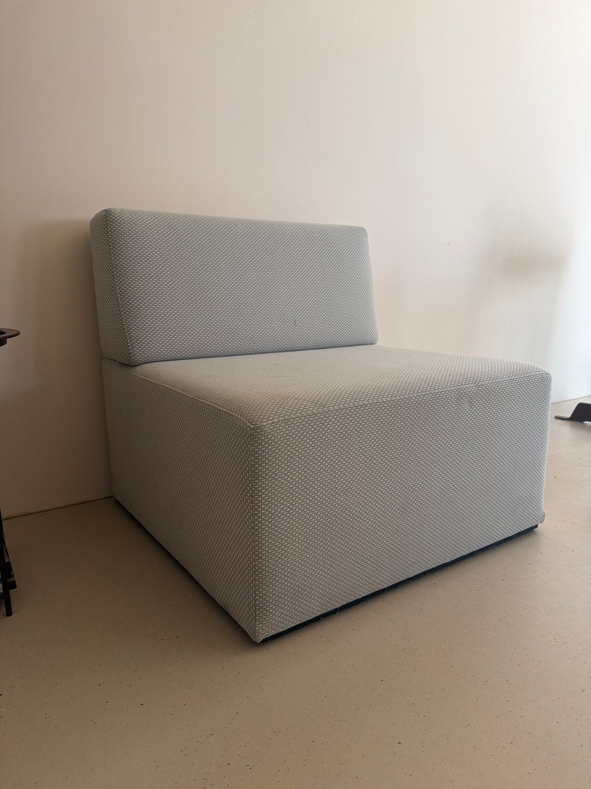 Fauteuil met de Ploeg stof, Huis en Inrichting, Fauteuils, Ophalen, 75 tot 100 cm, Zo goed als nieuw, 75 tot 100 cm