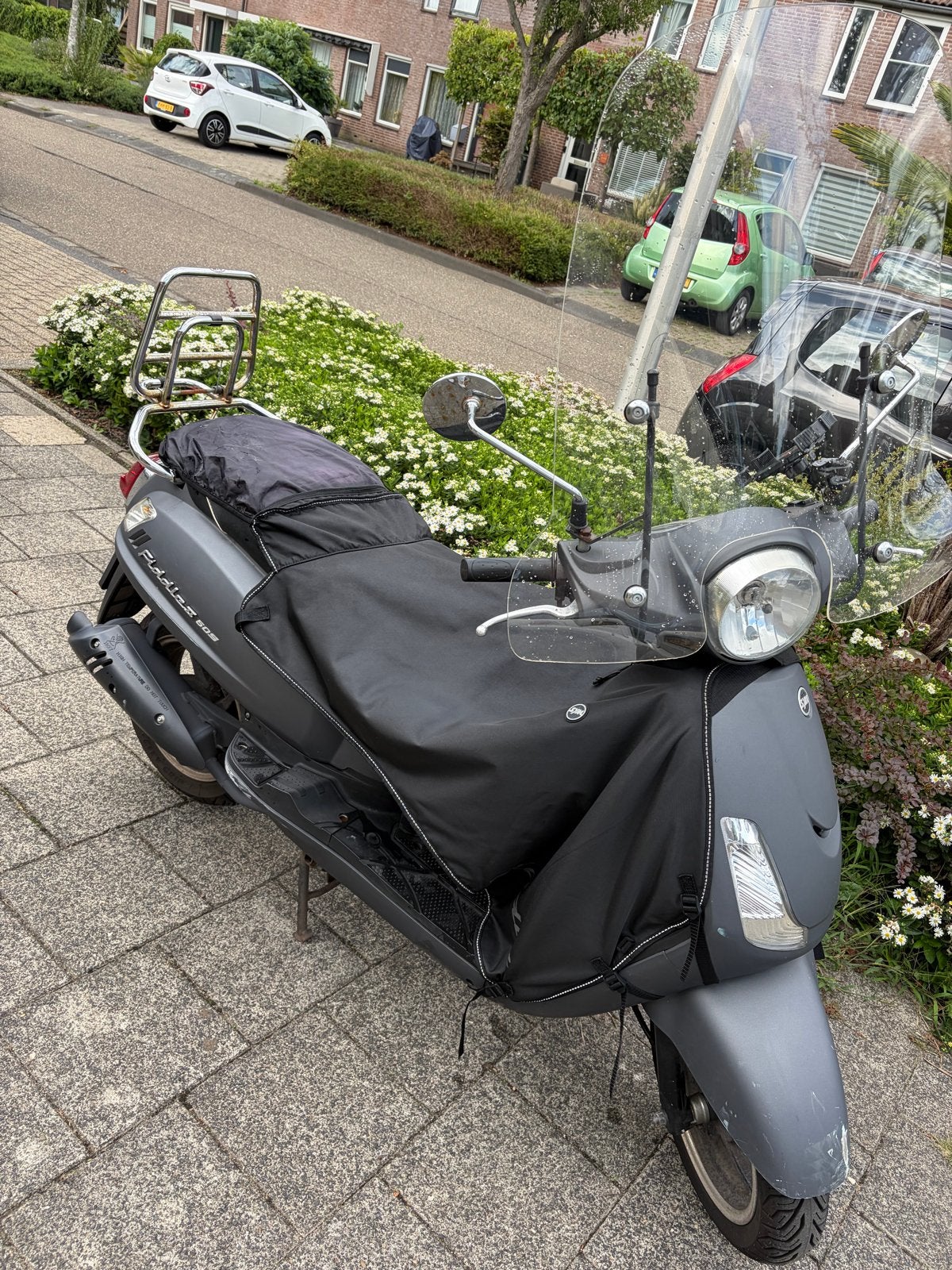 SYM Fiddle II Scooter - Grijs, eventueel met beenkleed, Ophalen, Gebruikt, Maximaal 45 km/u, Benzine