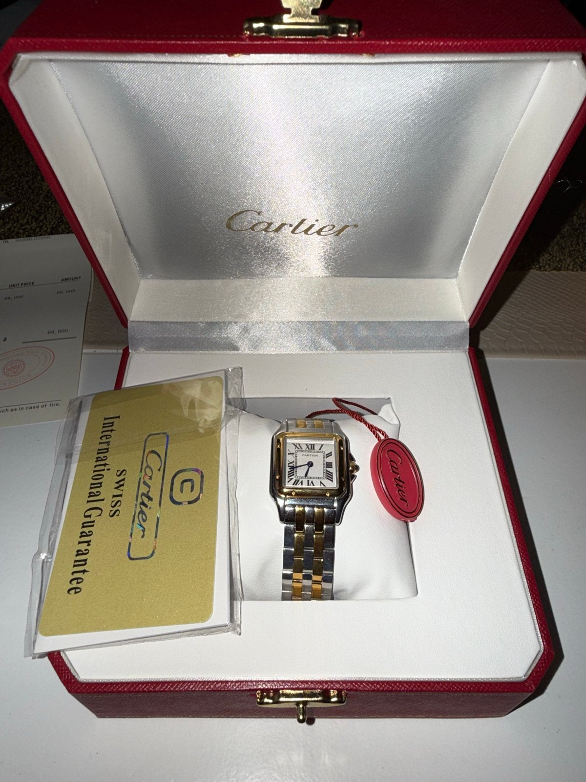 Cartier Panthère horloge - Zo goed als nieuw, Overige merken, Staal, Polshorloge, Ophalen of Verzenden