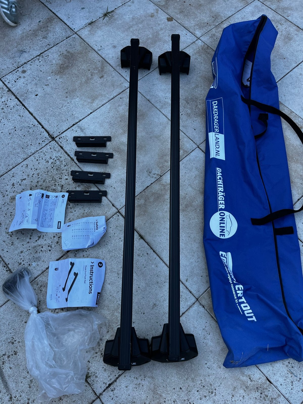 Thule SquareBar EVO Dakdragers Jeep Compass 2017 - 2025, Ophalen, Zo goed als nieuw
