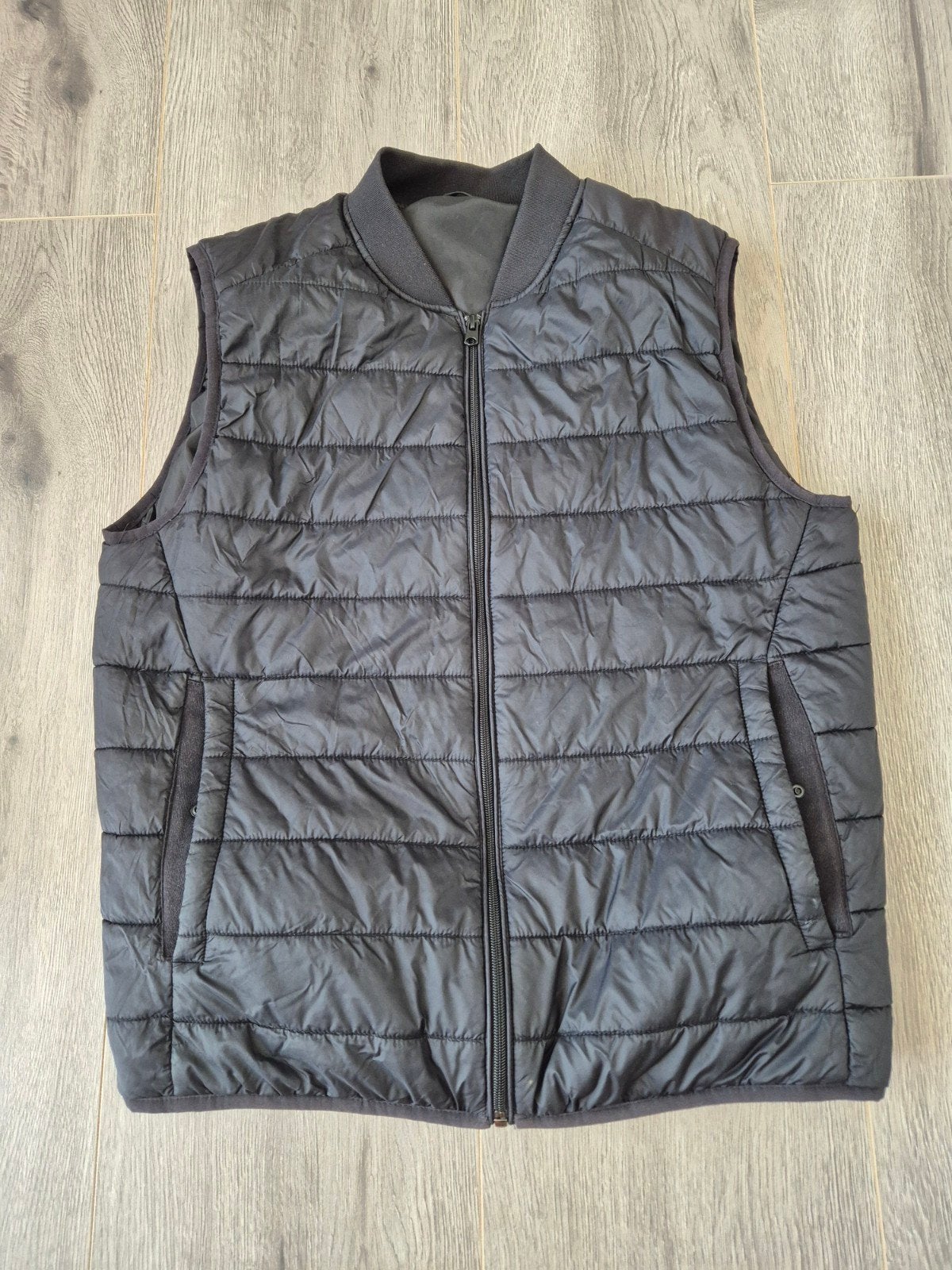 ZARA Zwarte Gewatteerde Bodywarmer / Gilet - Maat M, Kleding | Heren, Bodywarmers, Zara, Maat 48/50 (M), Zwart, Ophalen of Verzenden