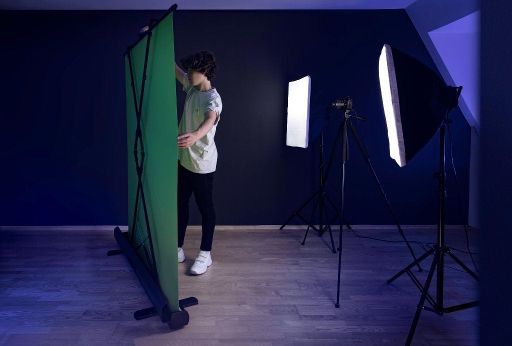 Elgato Green Screen XL – 200  182 cm – uitrolbaar, Audio, Tv en Foto, Fotografie | Fotostudio en Toebehoren, Ophalen, Gebruikt