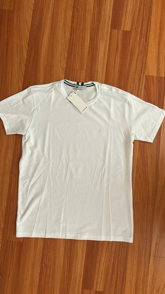 Gloednieuw Lacoste T-shirt wit maat L, Ophalen of Verzenden, Nieuw, Maat 52/54 (L), Wit