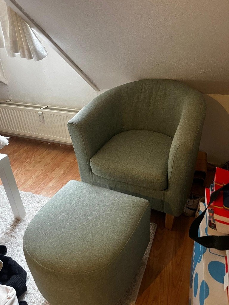 Green Arm Chair, Huis en Inrichting, Fauteuils, Ophalen, Zo goed als nieuw, 75 tot 100 cm, 50 tot 75 cm