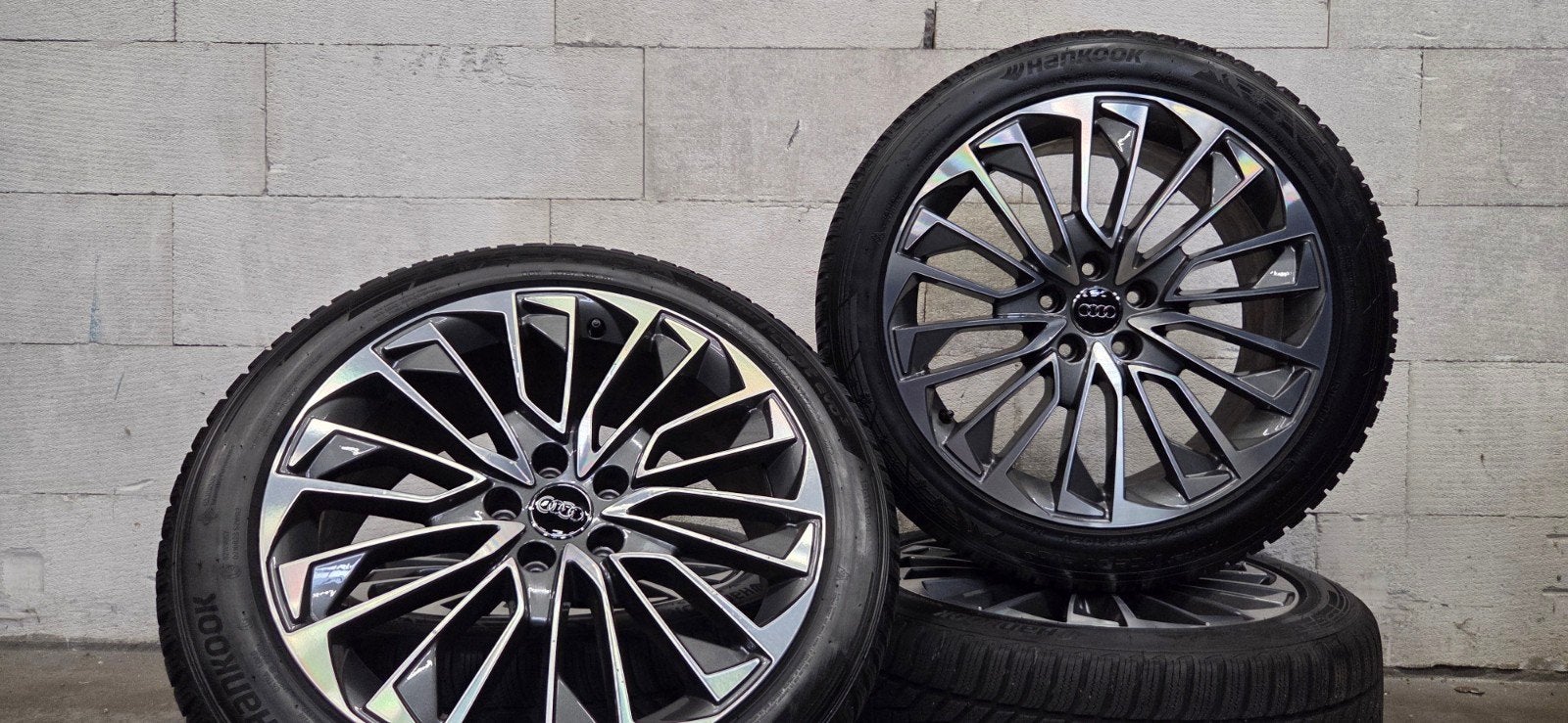 19" Audi A6 S6 C8 4K C7 Q3 F3 orig velgen winterbanden 7.5mm, 19 inch, Banden en Velgen, V, Personenwagen