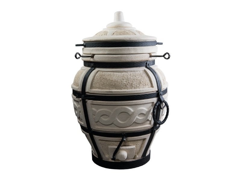 Tandoor Esaul - Keramische houtgestookte BBQ oven - 100kg, Verzenden, Nieuw, Kamado, Met accessoires