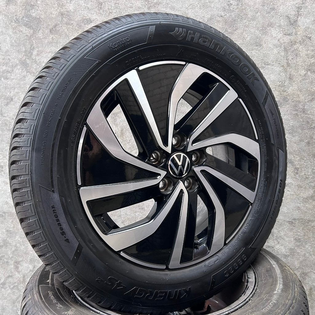 15 inch originele velgen + all season banden VW Polo, Gebruikt, 15 inch, Banden en Velgen, All Season