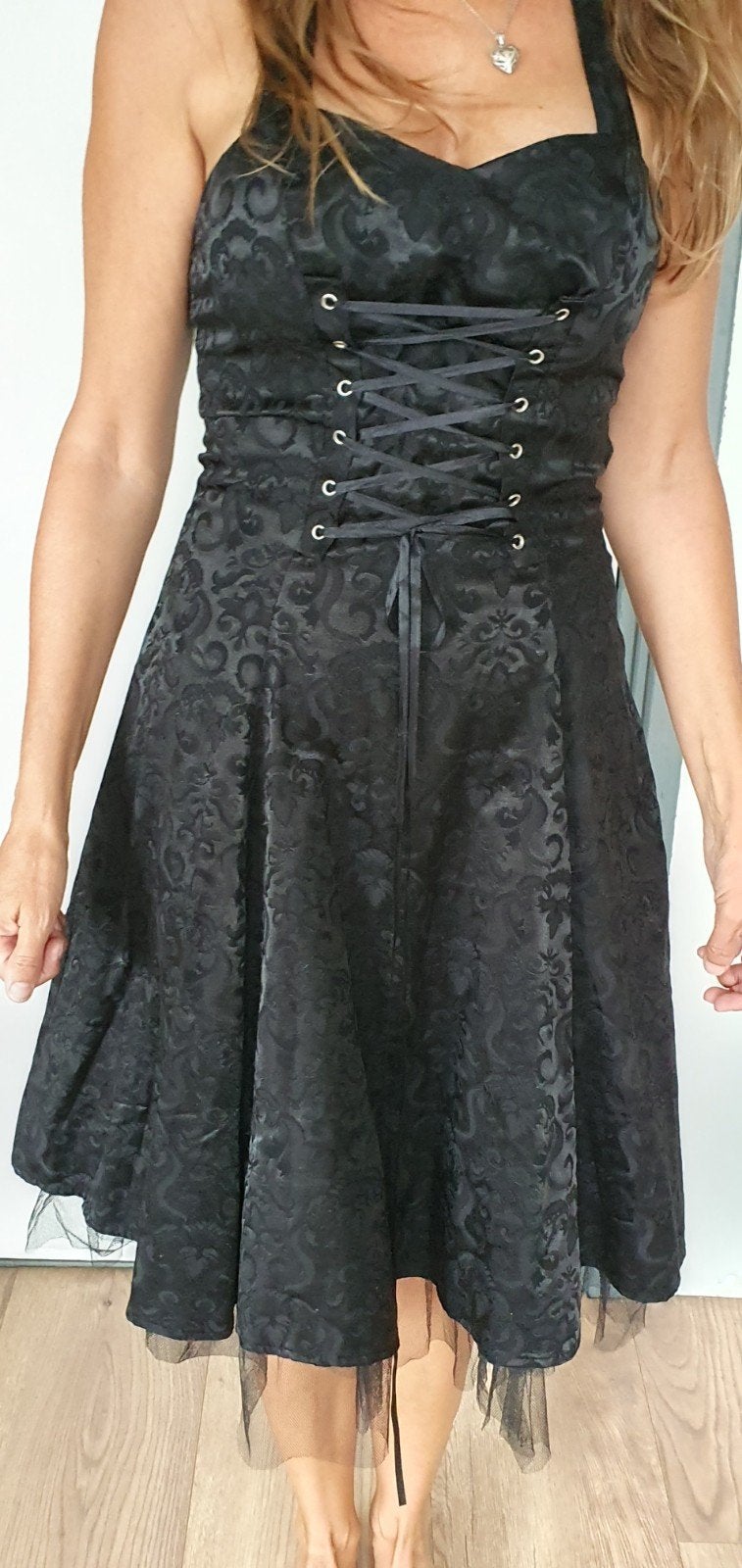 Gothic jurkje maat 36, Zwart, Cocktailjurk, Ophalen of Verzenden, Zo goed als nieuw