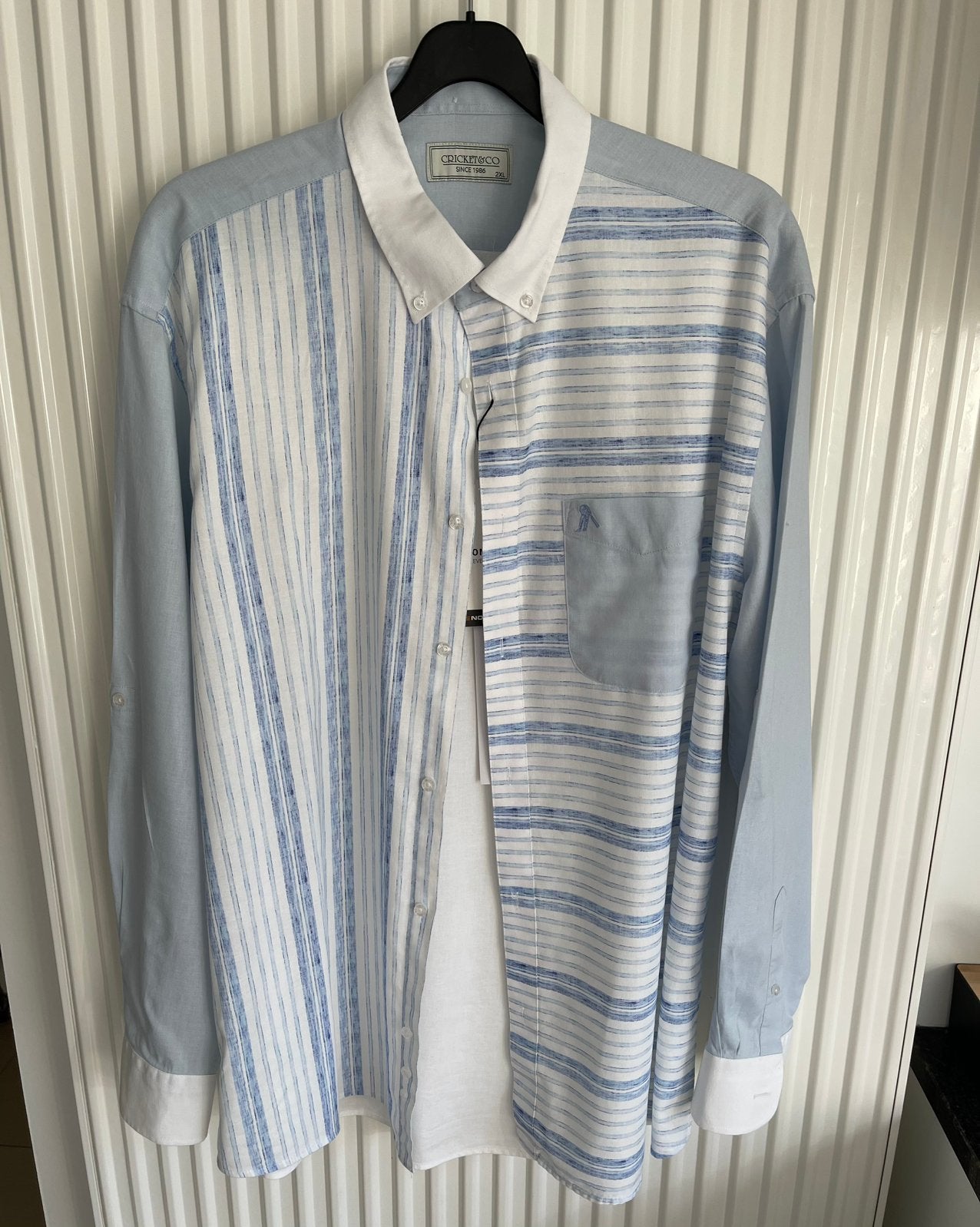 Nieuw herenhemd Cricket & Co (Maat XXL) – Exclusief design, Ophalen of Verzenden, Nieuw, Blauw, Overige halswijdtes
