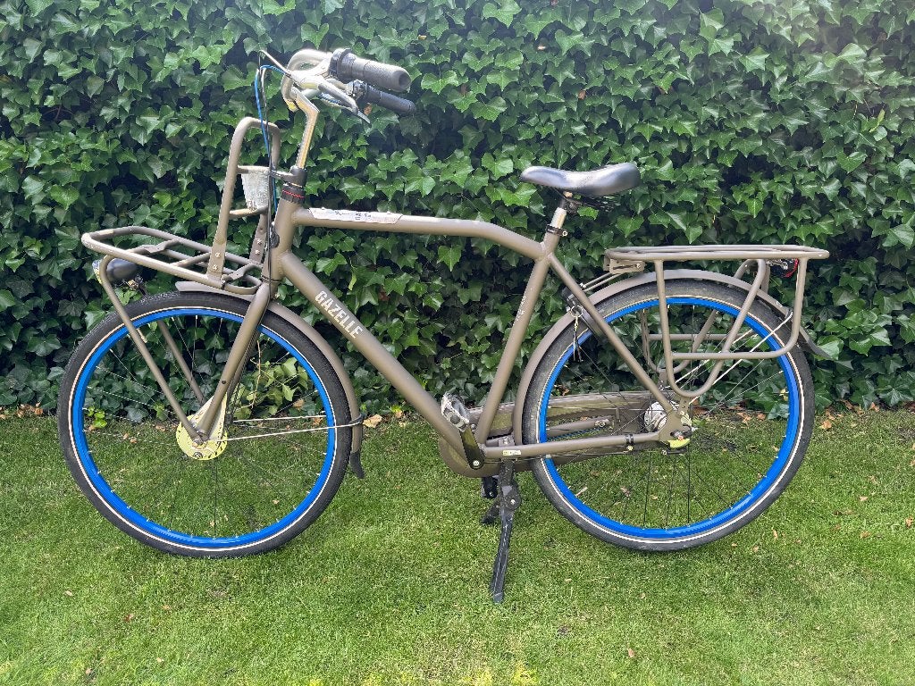 Gazelle HeavyDuty Herenfiets H59 – Sterke transportfiets, Ophalen, Versnellingen, Zo goed als nieuw, 57 tot 61 cm