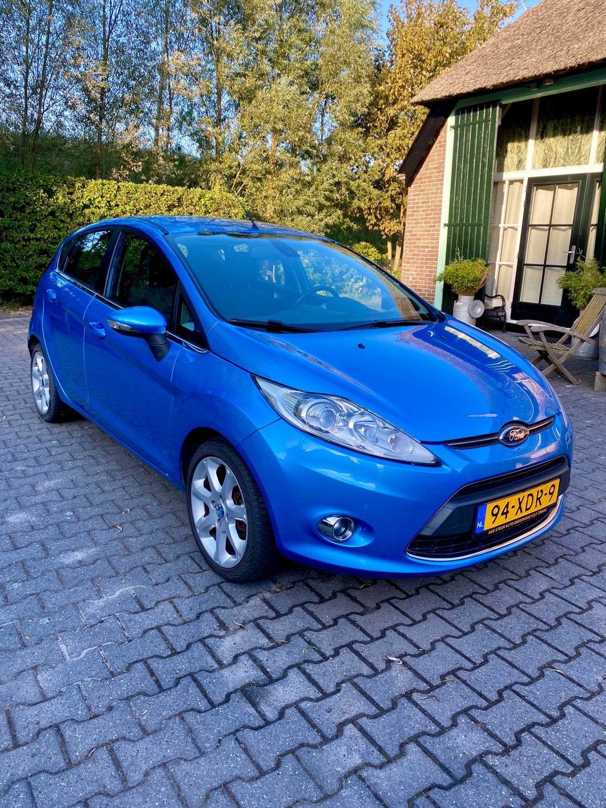 Ford Fiësta 1.6 Tdci 5DR 2012 Blauw, Voorwielaandrijving, 1018 kg, Stof, Origineel Nederlands