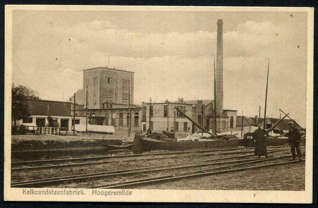 Roelfsema Kalkzandsteenfabriek BV te Hoogersmilde -12-8-1933, Verzamelen, Ansichtkaarten | Nederland, Ophalen of Verzenden, 1920 tot 1940