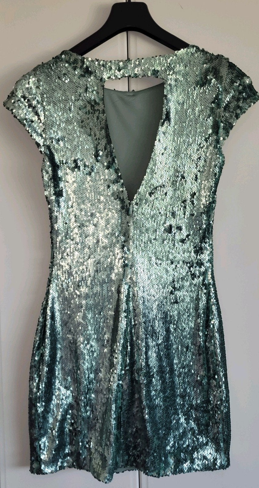 Pailletten jurkje zara met open rug., Verzenden, Jurk, Zo goed als nieuw, Maat 34 (XS) of kleiner