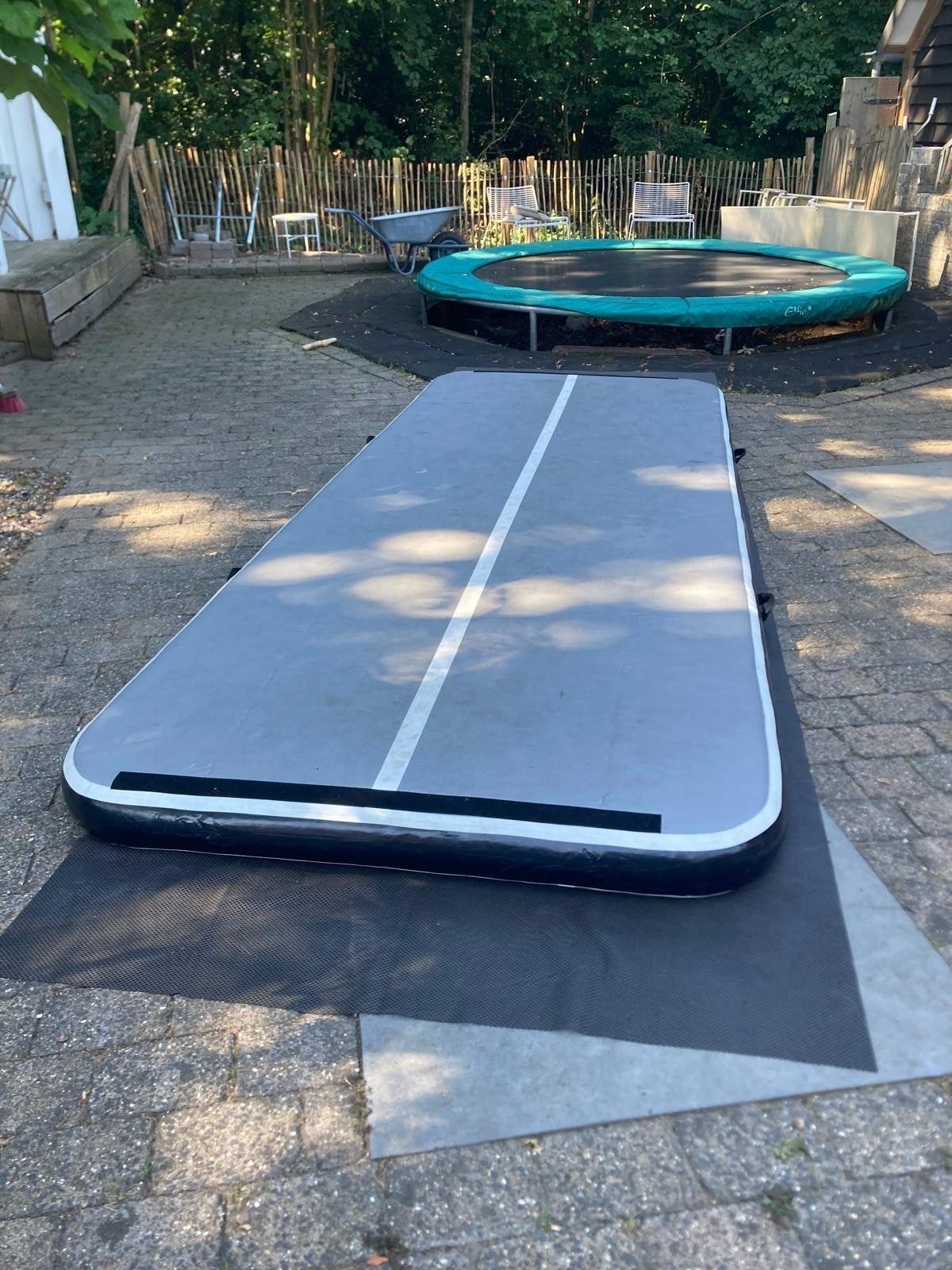 IN PRIJS VERLAAGD Opblaasbare Airtrack Gymnastiek Mat met Po, Ophalen of Verzenden