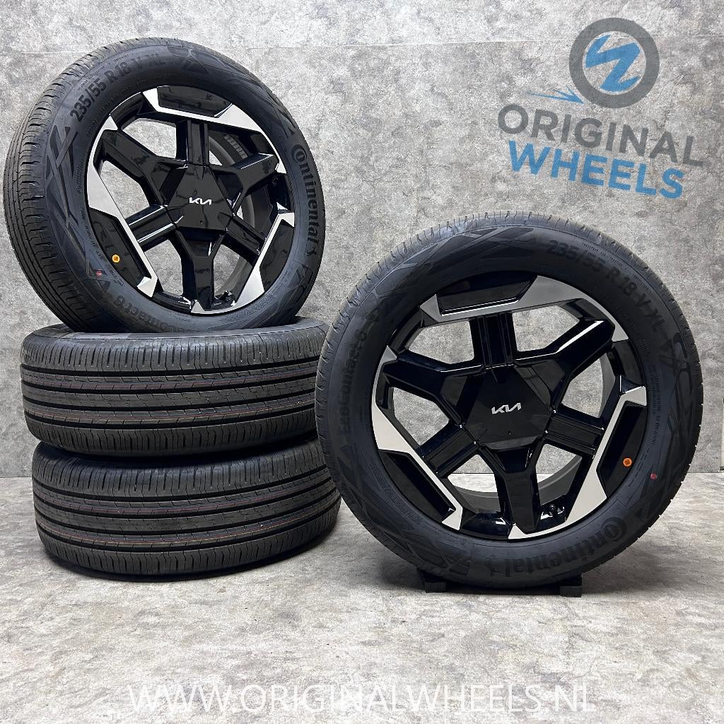 NIEUWE 18 inch originele velgen + zomerbanden Kia Sportage, 18 inch, Banden en Velgen, Nieuw, Ophalen of Verzenden