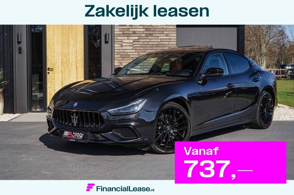Maserati Ghibli 2.0 MHEV GranSport GT 330PK Pano/B&W/21"/Spo, Automaat, 1998 cc, Gebruikt, 4 cilinders