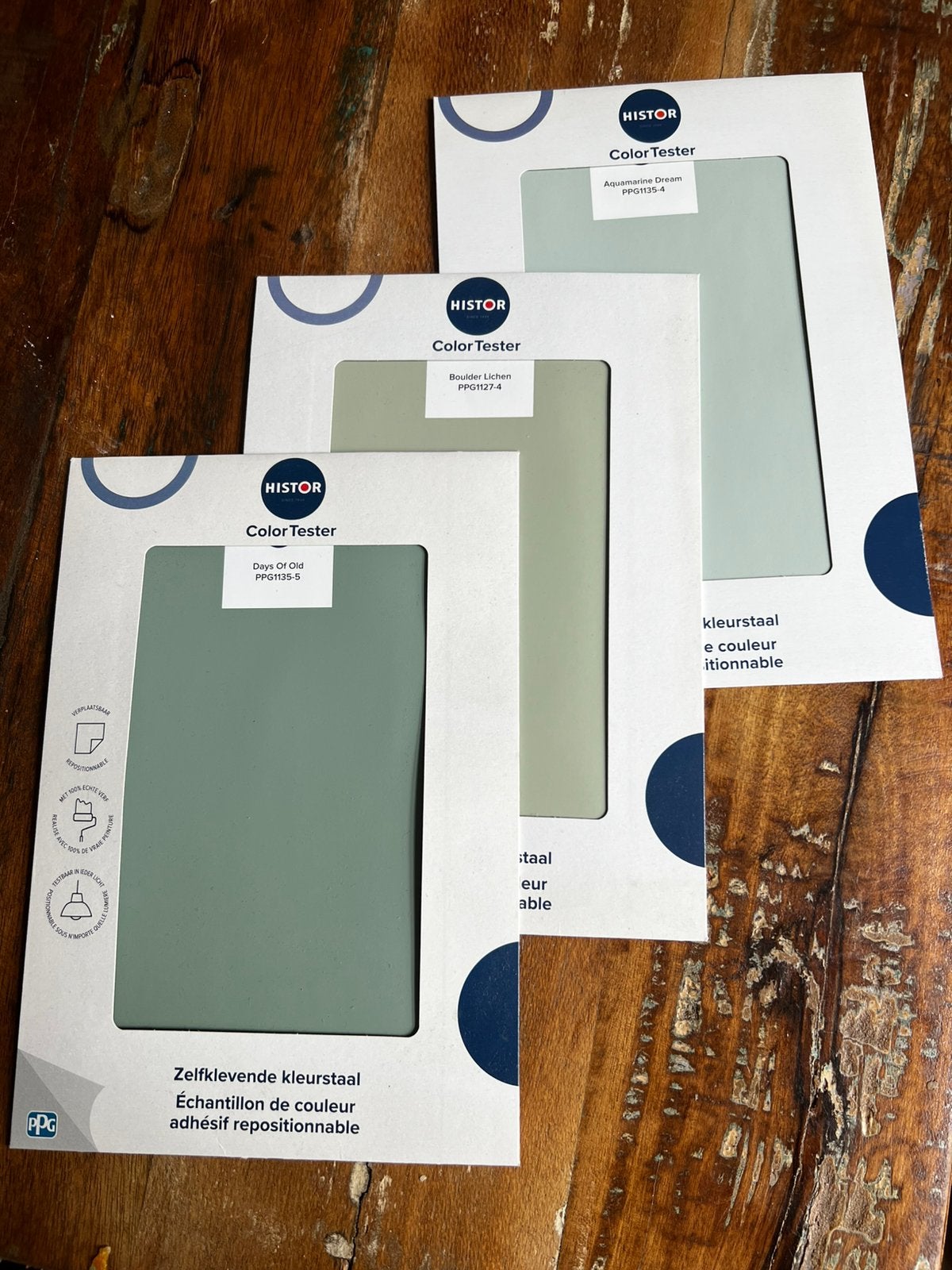 Histor color tester drie soorten groen, Ophalen of Verzenden, Nieuw, Groen
