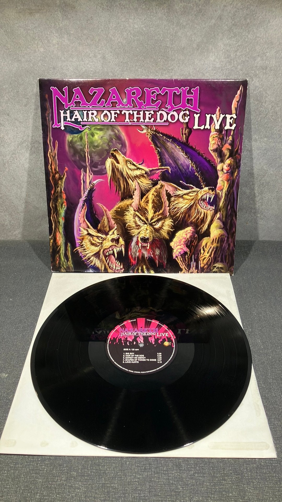 Nazareth — Hair of the Dog live, Hard Rock, Ophalen of Verzenden, Zo goed als nieuw, 12 inch