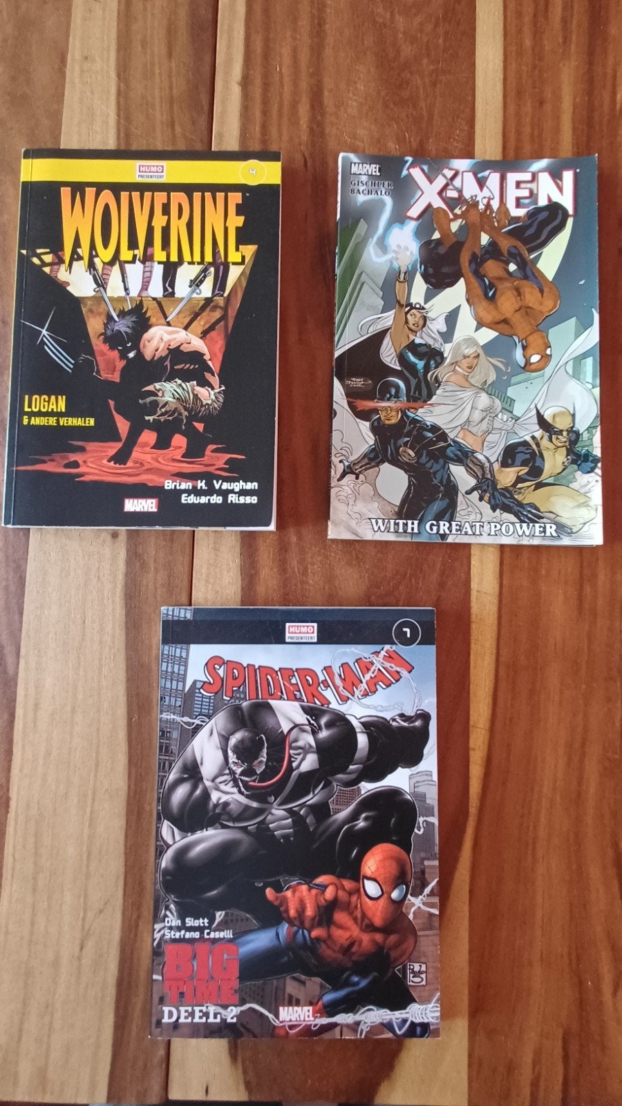 Marvel Comics: Wolverine, X-Men, Spider-Man (3 stuks), Amerika, Brian K. Vaughan, Eduardo Risso, Dan Slott, Stefano Caselli, Ophalen of Verzenden