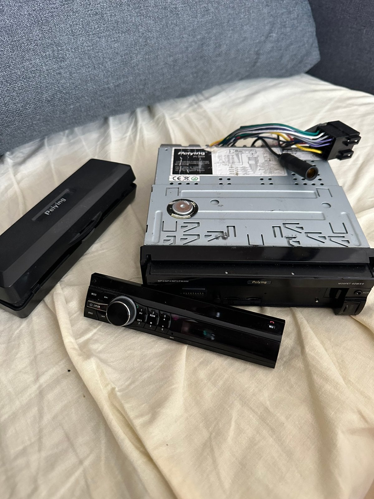 Peiying auto radio met klapscherm, Auto diversen, Ophalen of Verzenden, Gebruikt
