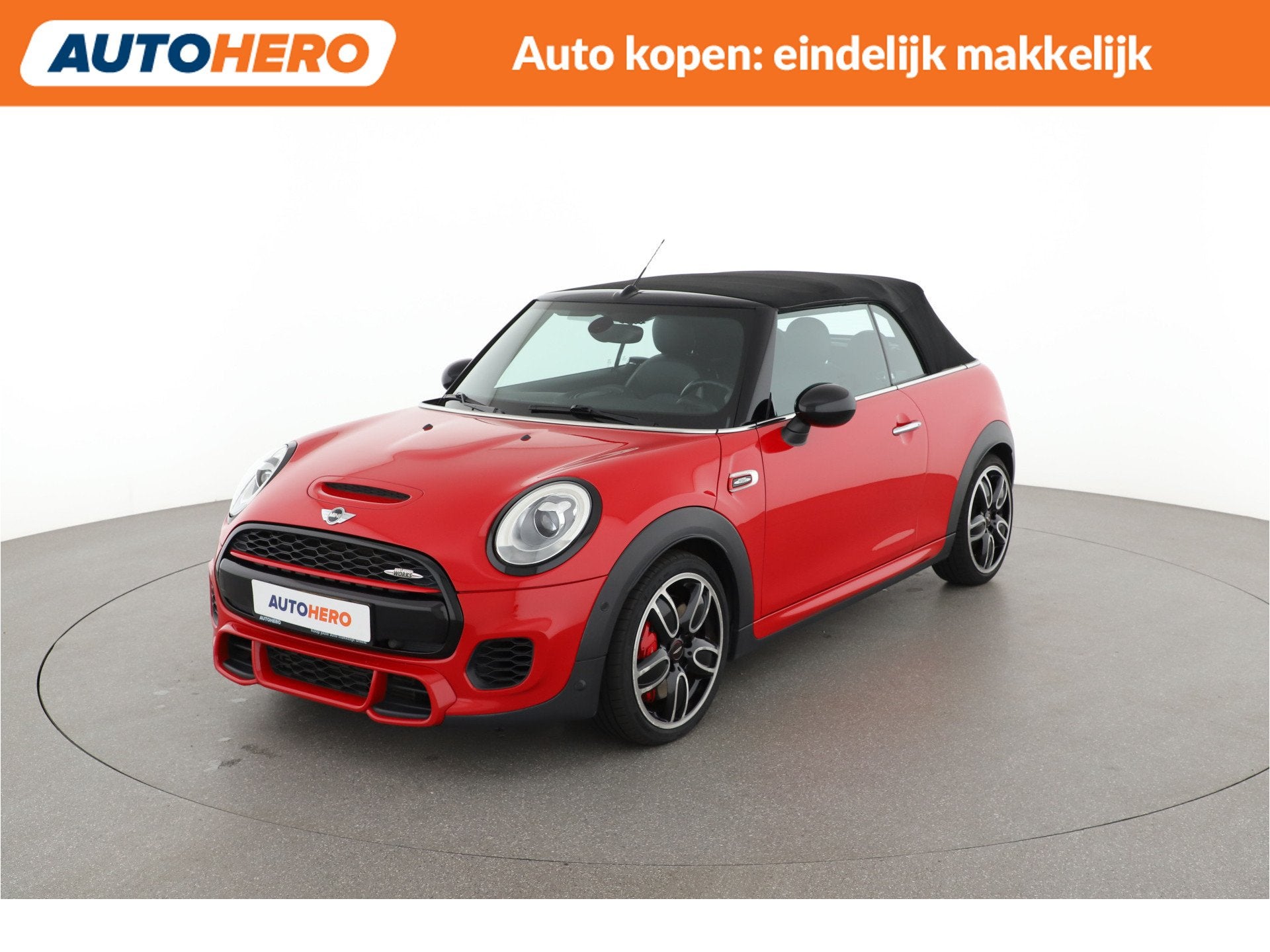 MINI Cabrio 2.0 John Cooper Works Chili |VW06338| (bj 2018), Auto's, 1998 cc, 232 pk, Gebruikt, 4 cilinders