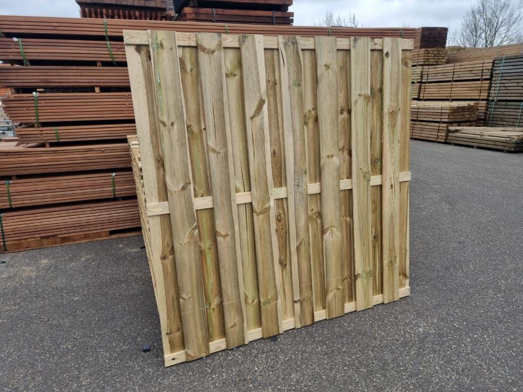 Geïmpregneerd tuinscherm ''Standaard'' voor €50,- per stuk, Ophalen, 150 tot 200 cm, Nieuw, 150 tot 200 cm