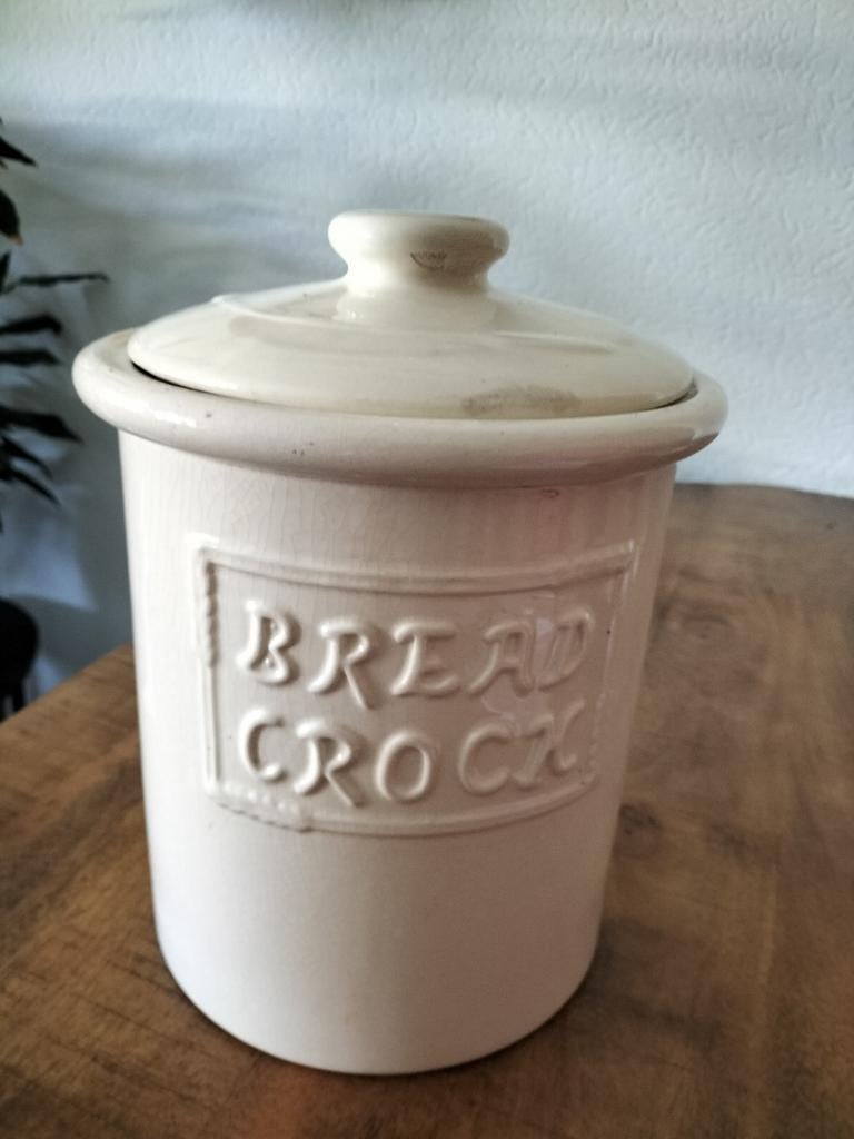Mooie crèmekleurige broodpot - Bread Crock, Ophalen of Verzenden, Zo goed als nieuw