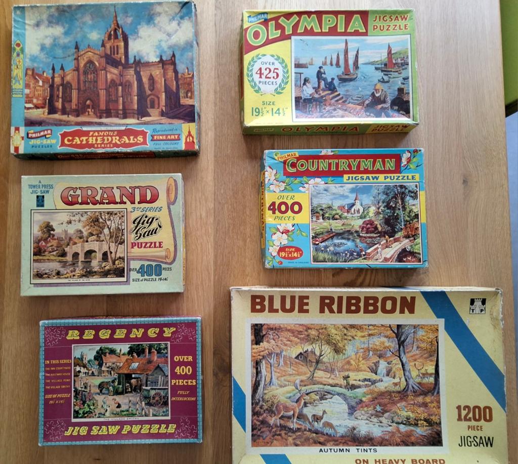 Setje oude puzzels. Philmar en TowerPress., Ophalen of Verzenden, Minder dan 500 stukjes, Gebruikt, Legpuzzel