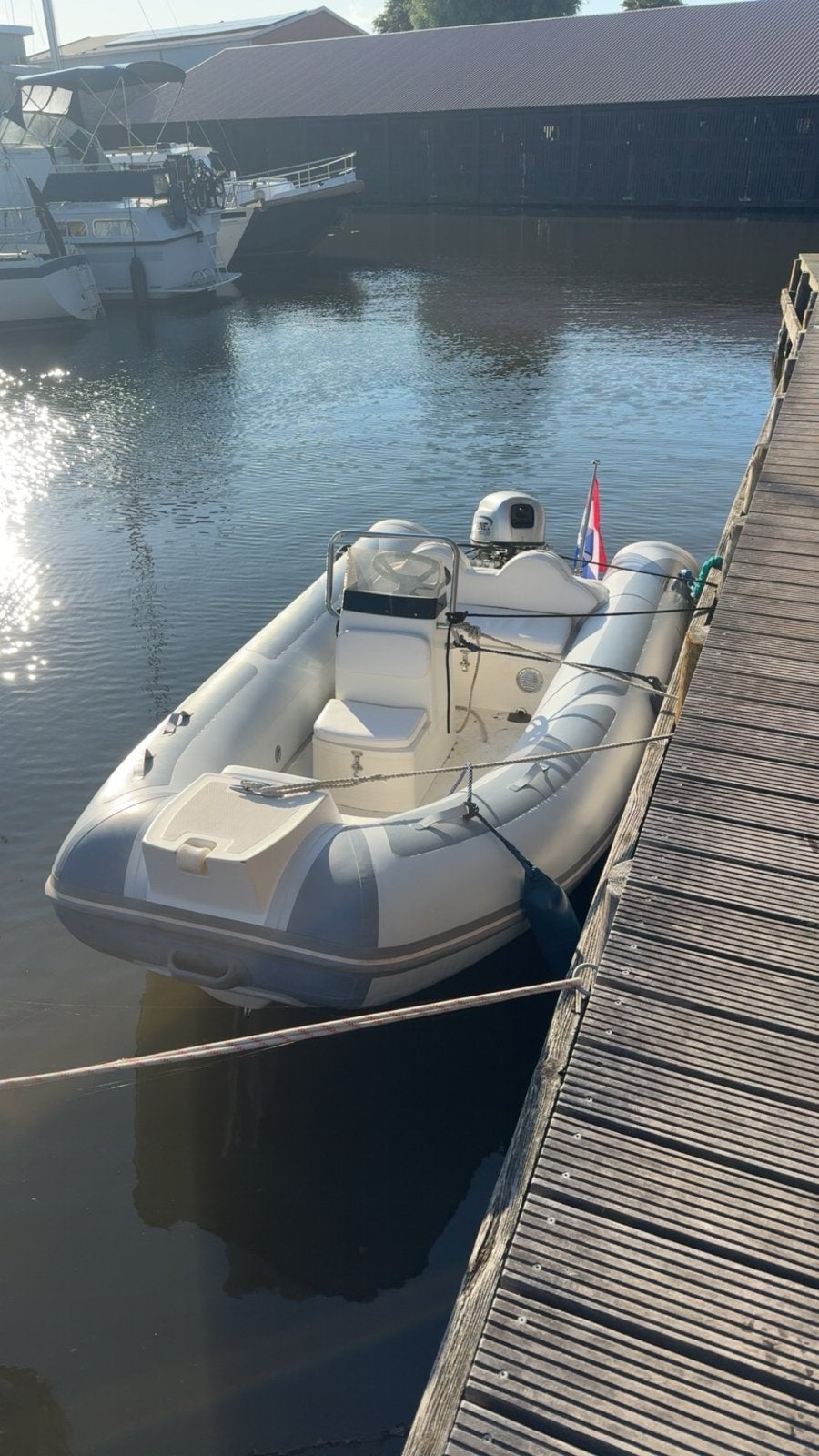 Nimarine RIB met stuurconsole en buitenboordmotor, Nimarine, Ophalen, Polyester/glasvezel, Gebruikt