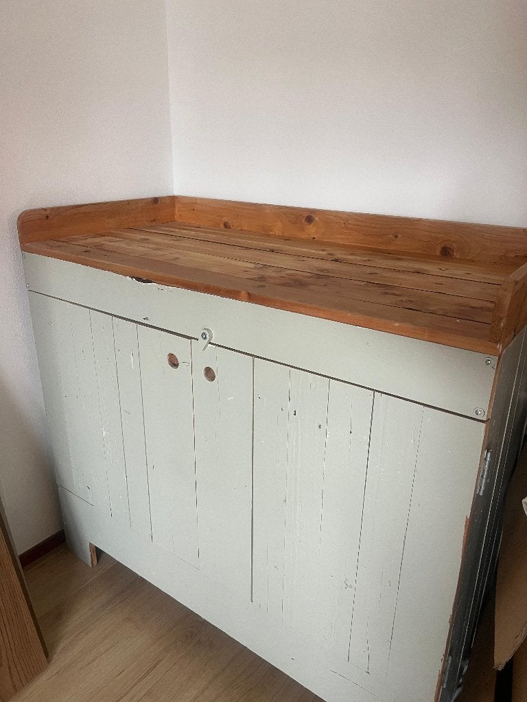 Piet hein Eek commode groen, Ophalen, Overige materialen, Met deur(en), 100 tot 150 cm