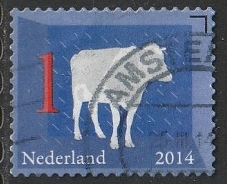 Nederland 2014 3146 Holstein Friese koe, Gest Amsterdam, Ophalen of Verzenden, Na 1940, Gestempeld