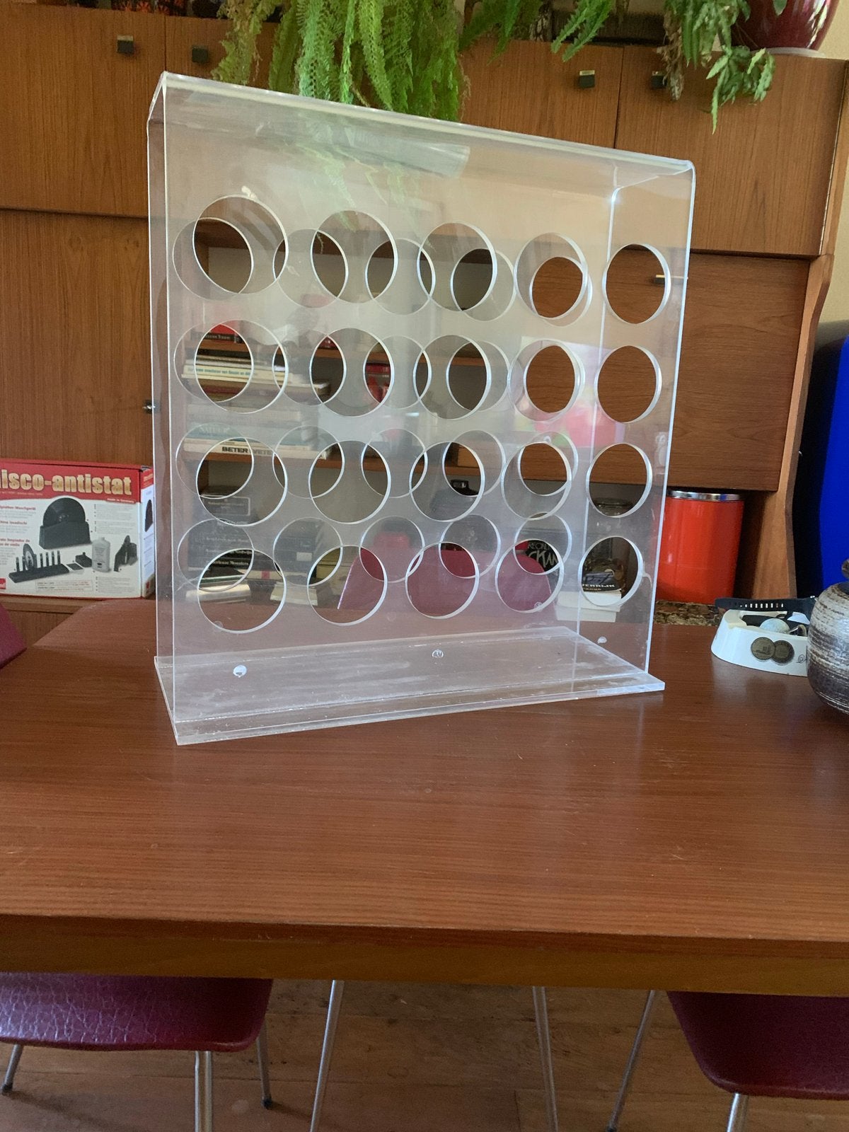 Vintage Plexiglas Wijnrek voor 24 Flessen - Stijlvol Design, 50 – 75, Kunststof, Gebruikt, 15 tot 25 flessen