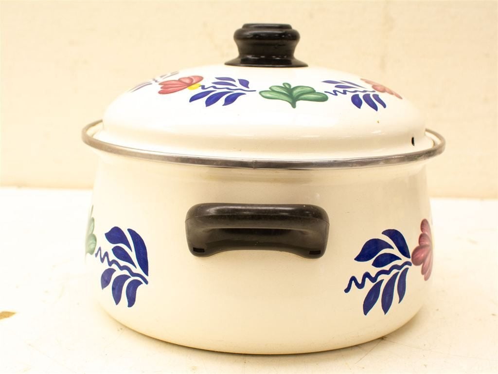 Boch boerenbont pan 37575, Ophalen of Verzenden, Gebruikt, Gietijzer, Koekenpan of Braadpan