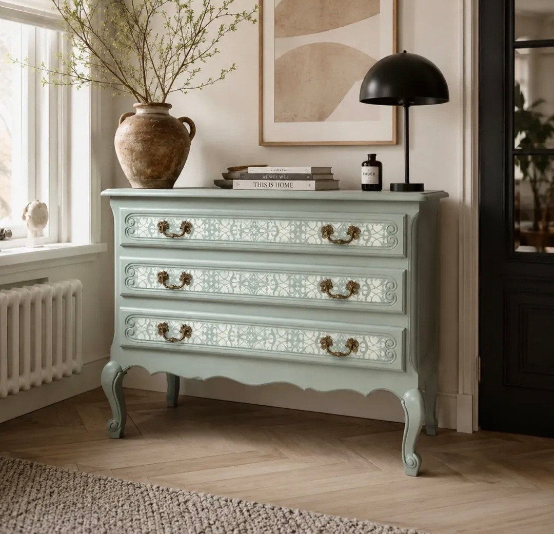 Boho stijl dressoir/ queen anne ladekastje, Donyavimin@gmail.com, Mina Donyavi Meubels, Ophalen of Verzenden, Zo goed als nieuw