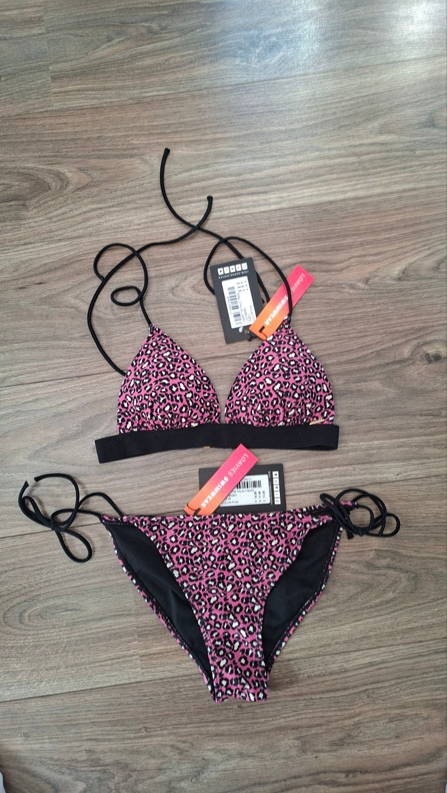 Nieuwe Loavies bikini set - Roze luipaardprint, Nieuw, Ophalen of Verzenden, Loavies, Roze