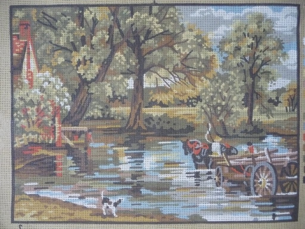 Borduurwerk-stramien "J Constable"., Ophalen of Verzenden, Nieuw, Handborduren, Onderdeel of Toebehoren