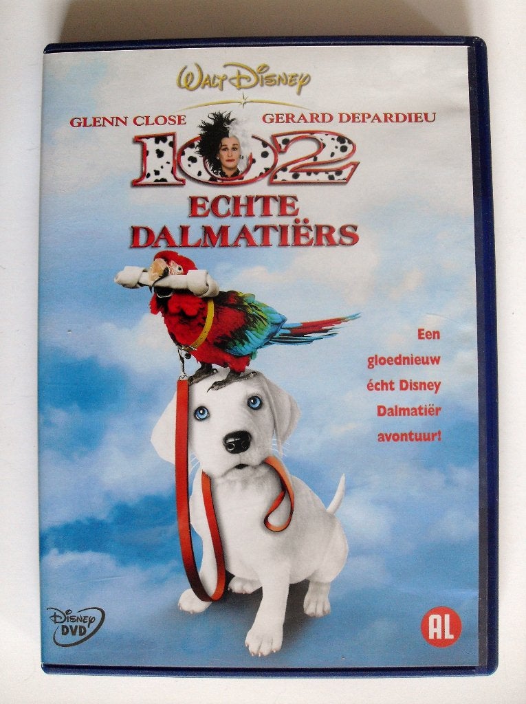 102 echte dalamtiers (originele dvd) Disney, Avontuur, Alle leeftijden, Ophalen of Verzenden, Zo goed als nieuw