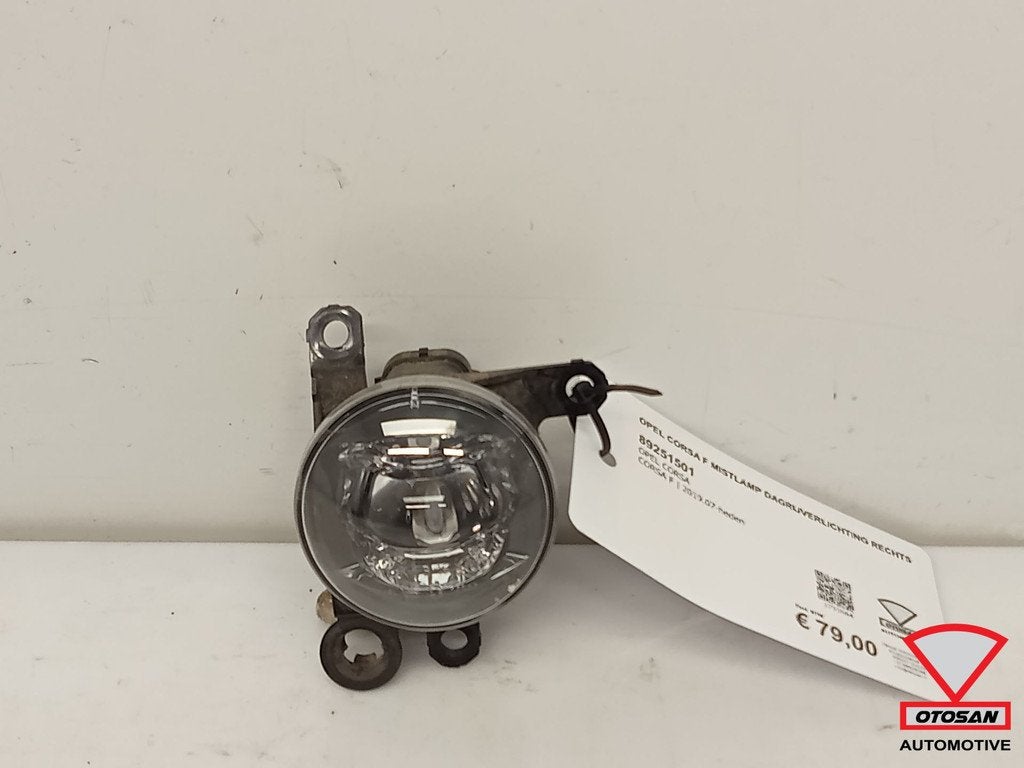 Opel Corsa F Mistlamp Dagrijverlichting Rechts 89251501, Auto-onderdelen, Gebruikt, Opel Automobile GmbH, Ophalen of Verzenden
