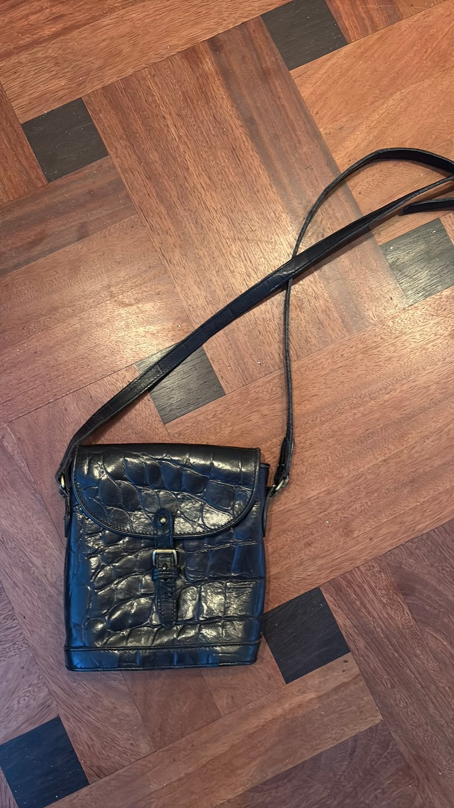 Mulberry zwart vintage 20x20 cm, Ophalen of Verzenden, Zo goed als nieuw, Zwart