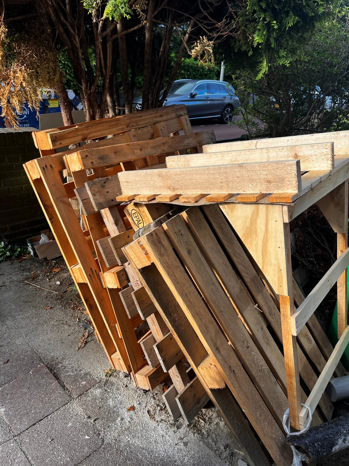 Gebruikte houten pallets - diverse maten GRATIS, Ophalen, Gebruikt, 50 mm of meer, Pallet