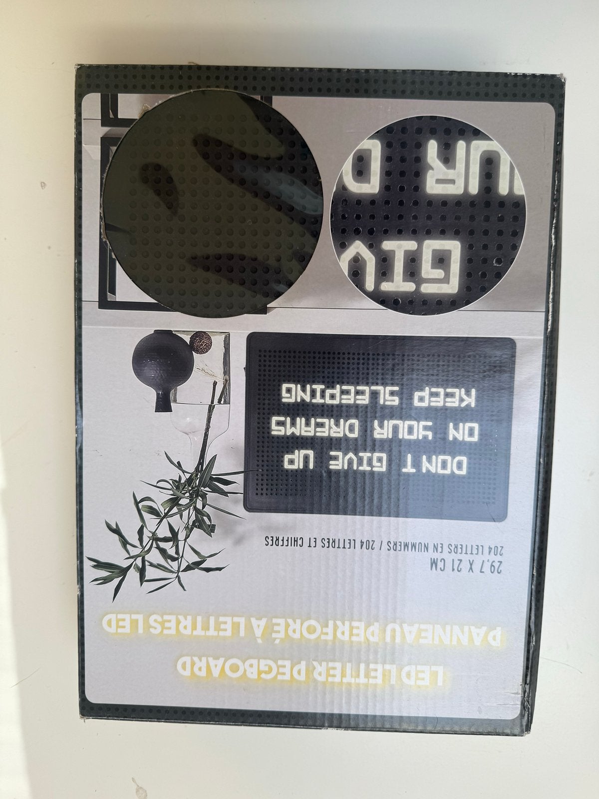 LED Letter Pegboard - Nieuw in doos, Zwart, Nieuw, Kunststof, Ophalen of Verzenden