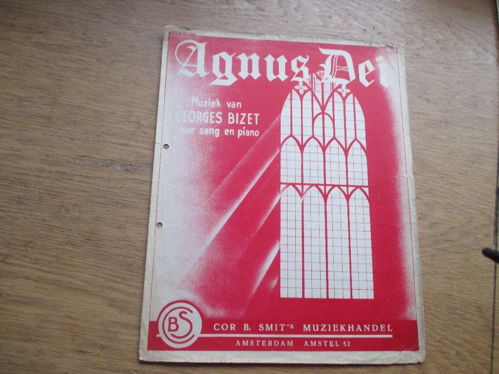 Agnus dei - bizet - piano, Gebruikt, Ophalen of Verzenden, Religie en Gospel, Artiest of Componist