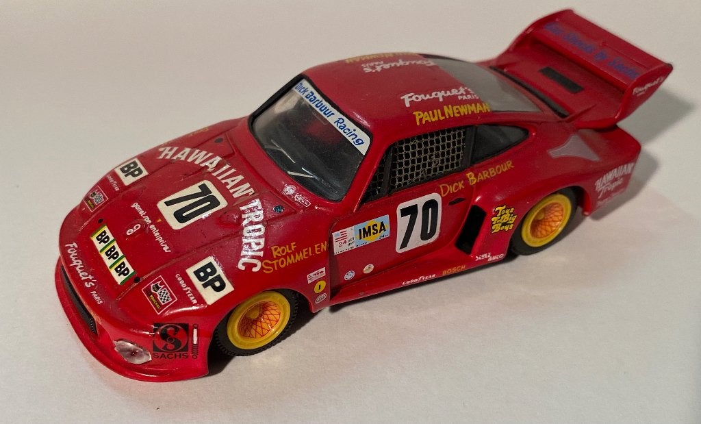 Porsche 935 Solido Hawaïaan Tropic 1:43 Paul Newman, Ophalen of Verzenden, Zo goed als nieuw, Auto, Solido