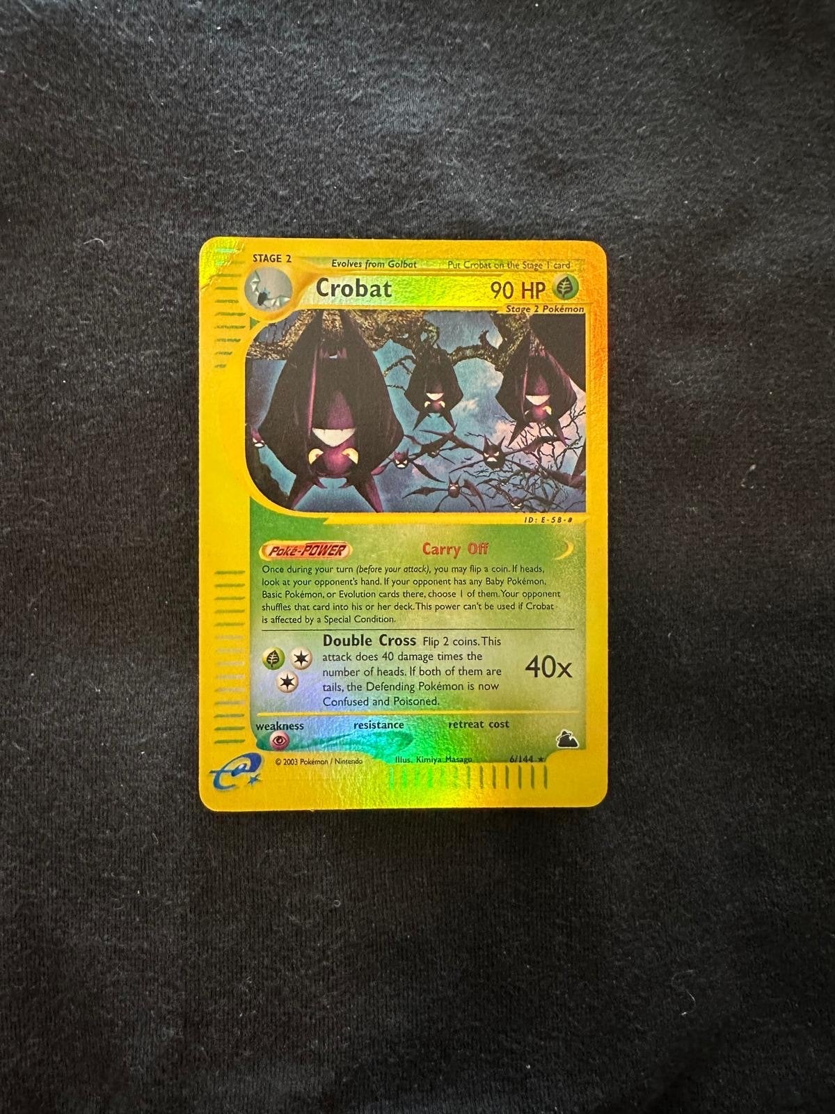 Crobat 6/144 Skryridge - REVERSE - Zie foto, Hobby en Vrije tijd, Verzamelkaartspellen | Pokémon, Ophalen of Verzenden, Gebruikt