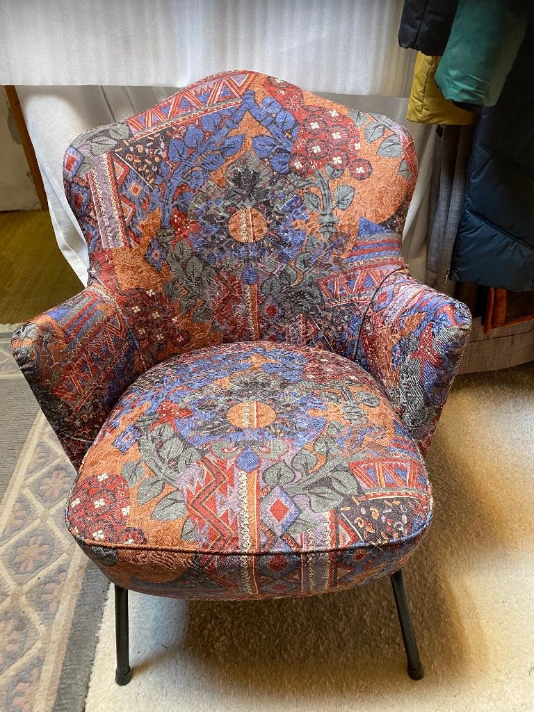 leuk stoeltje, Huis en Inrichting, Fauteuils, Ophalen, 75 tot 100 cm, Zo goed als nieuw, Stof