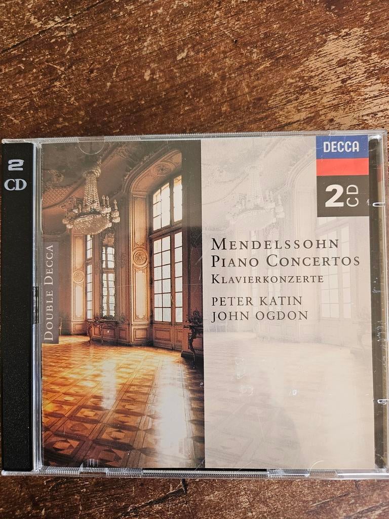 Mendelssohn Piano Concertos - Peter Katin, John Ogdon (2CD), Ophalen of Verzenden, Romantiek, Zo goed als nieuw, Orkest of Ballet