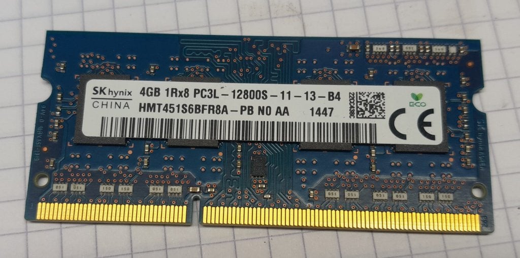 4GB SO-Dimm DDR3L ram 12800 1600MHz voor Laptop, Gebruikt, DDR3, Ophalen of Verzenden, Laptop