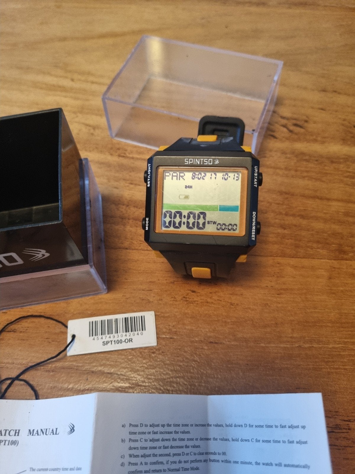 Spintso Scheidsrechter Horloge SPT100-OR - Zo goed als nieuw, Kunststof, Polshorloge, Kunststof, Zo goed als nieuw