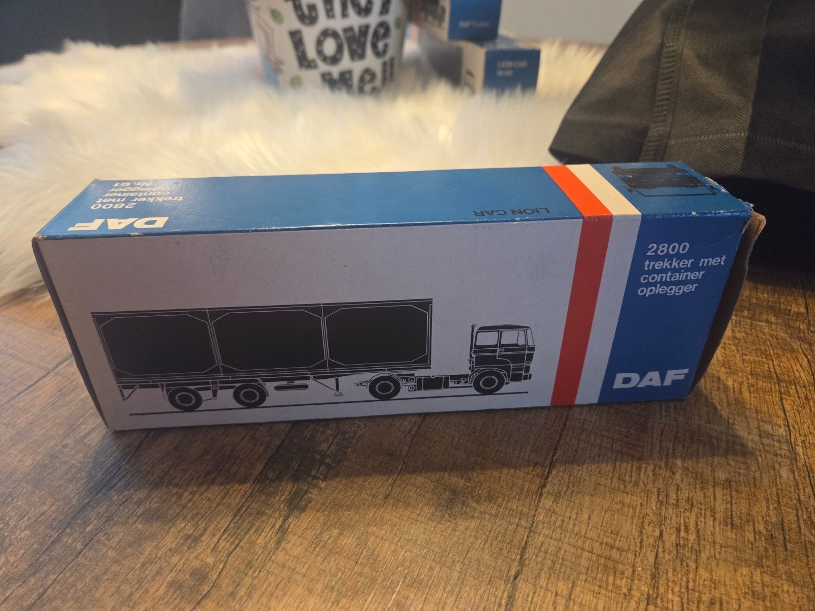 DAF 2800 Trekker met Container Oplegger Model, Ophalen
